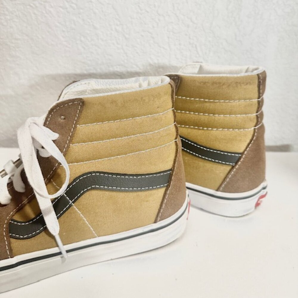 Vans Unisex Shoes Sk8-Hi High Top Leather Suede Walnut Mens US 7.5 Womens US 9 - Picture 11 of 16